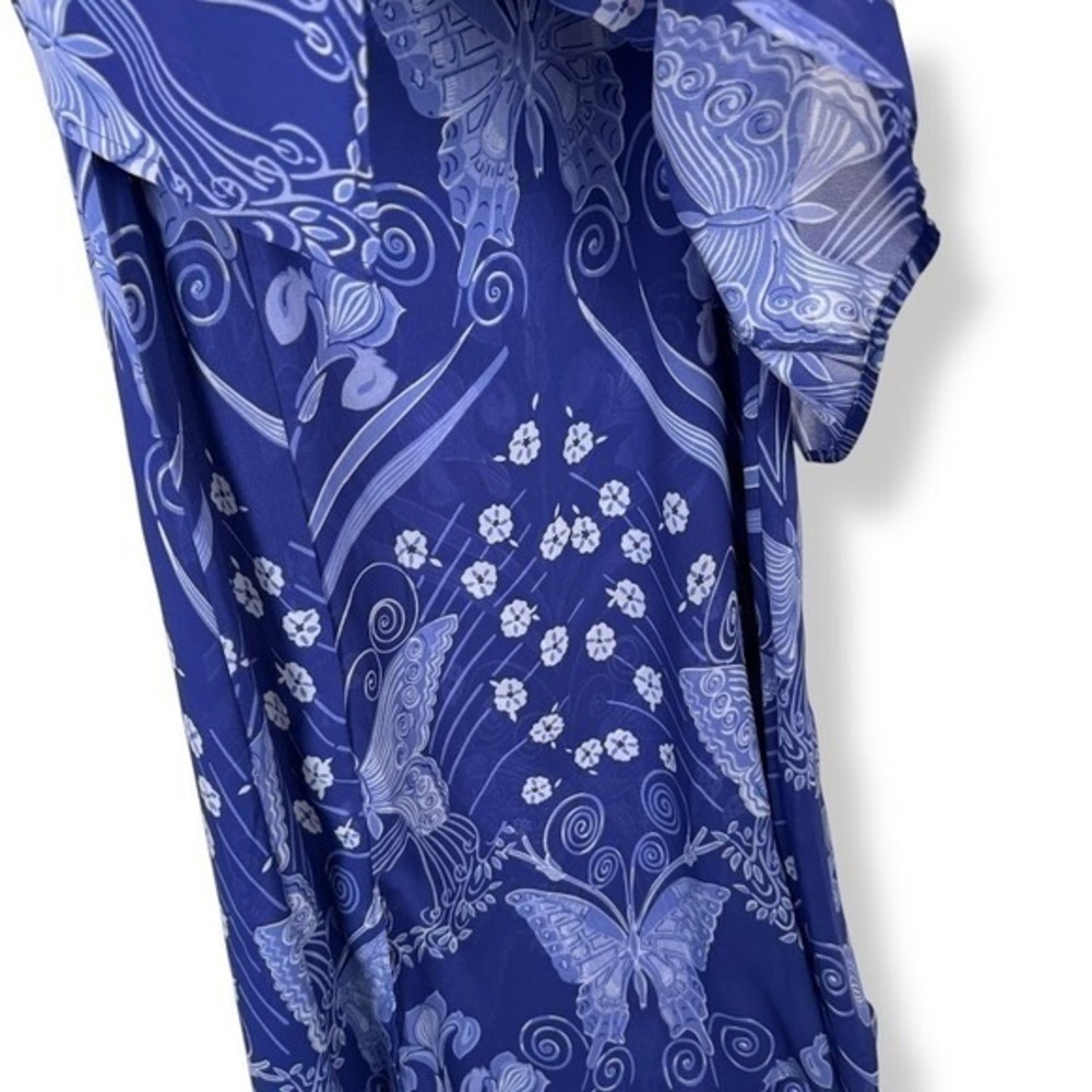 Pyramid Collection Butterfly Dress Size Medium‎ Chiffon Fairy Y2K Whimsical - Picture 11 of 13